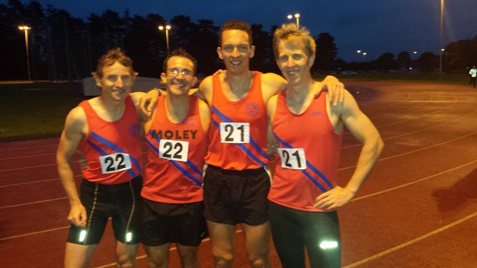 Victorious Men’s 4x400m team Bromsgrove & Redditch